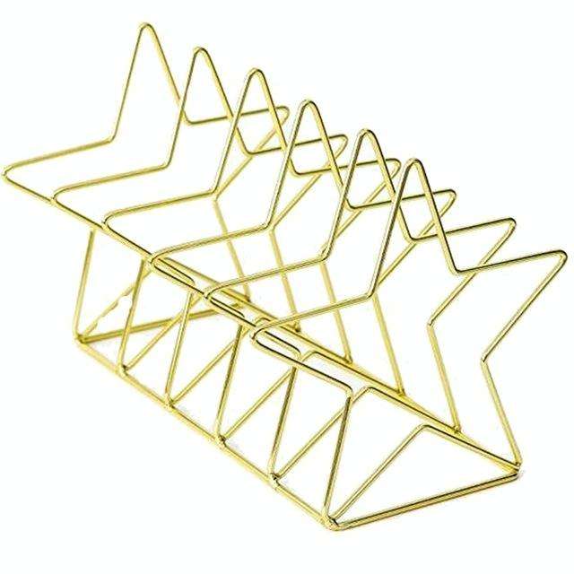 Gold S Shape Electroplated Bookend Desk Organizer Desktop Office Home Bookends Book Holder Book S...