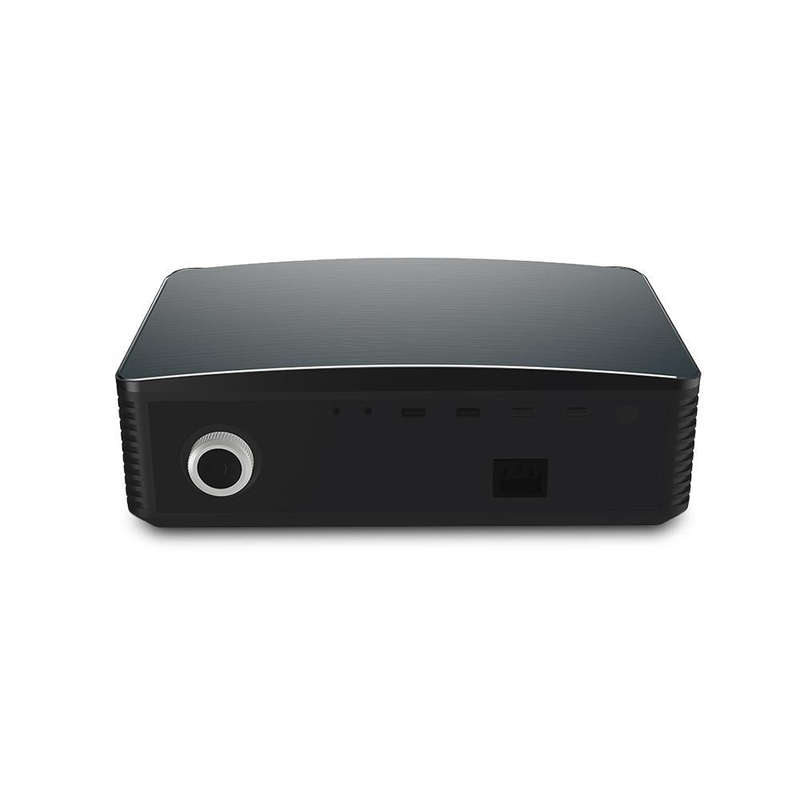 YG670 1920x1080 3000 Lumens Portable Home Theater LED HD Digital Projector, Android Version(Black)