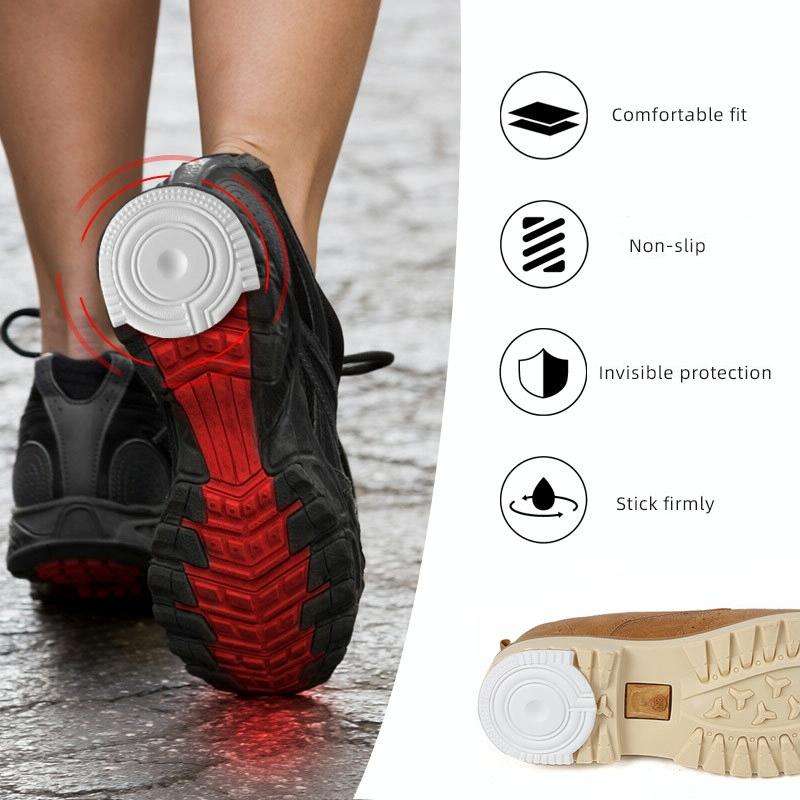 2 Pairs Sole Wear-Resistant Rubber Cuttable Sports Anti-Slip Sticker, Size: No.1 41 Yards(White)