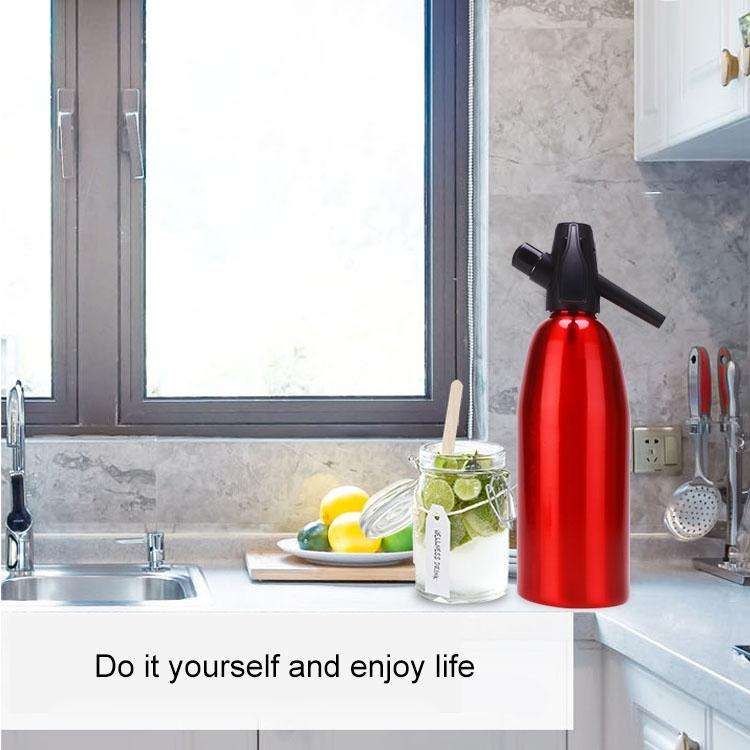 Manual Soda Siphon CO2 Dispenser Water Bubble Generator Cool Drink Cocktail Soda Machine Aluminum...