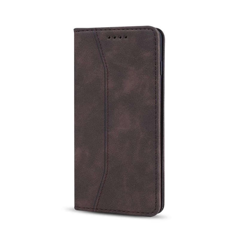 For Samsung Galaxy S9 Skin-feel Calfskin Texture Magnetic Dual-Fold Horizontal Flip Leather Case ...