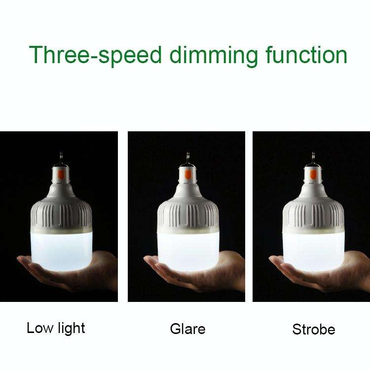 AB26 USB Charging LED Bulb Night Market Stall Lights Outdoor Camping Hanging Lamp, Power: 200W (O...