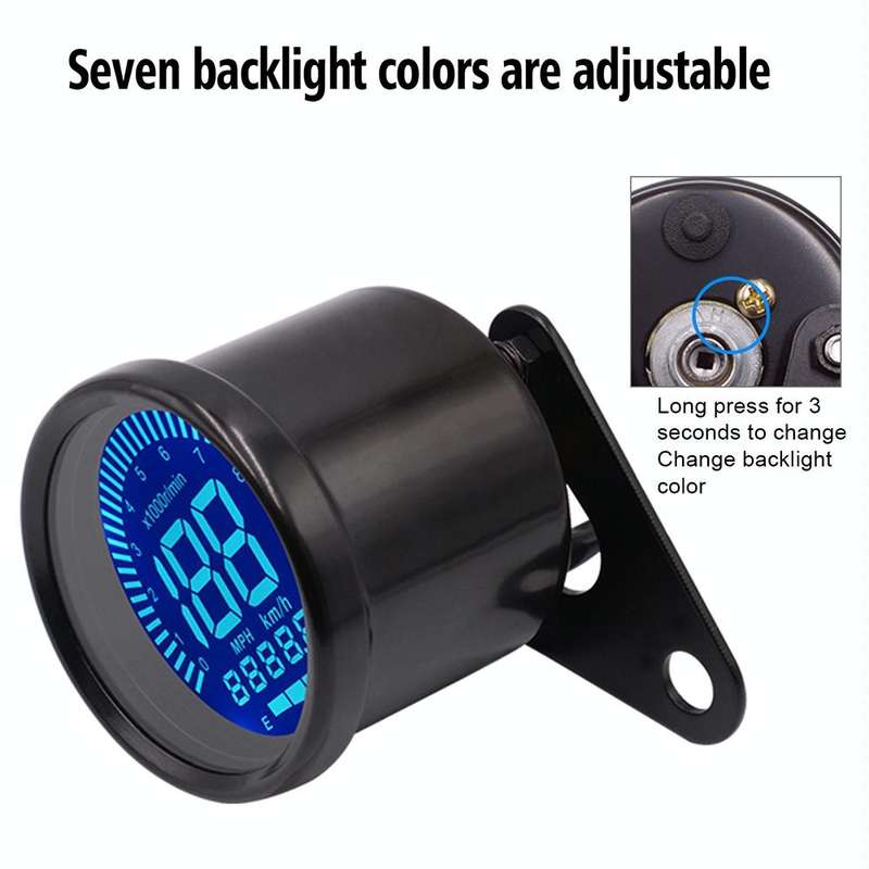 CS-636B1 Motorcycle Multi-functional Modification Instrumentation Motorcycle Odometer Speedometer...
