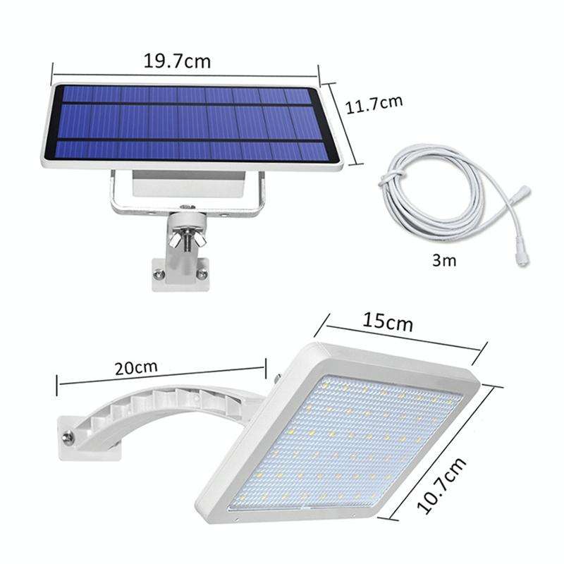 48 LED Detachable Solar Light IP65 Waterproof Outdoor Courtyard LED Street Lamp, Light Color:Warm...