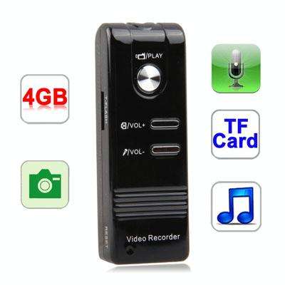 Digital Voice Recorder MP3 Player with 4GB Memory, Support Camera, TF Card, Built in rechargeable...