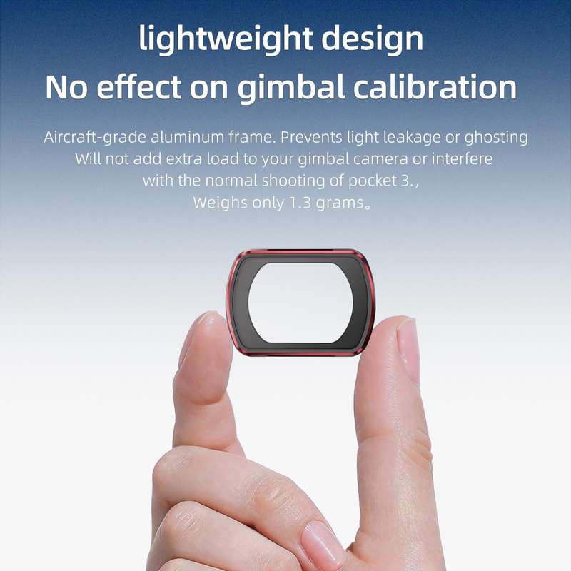 For DJI OSMO Pocket 3 STARTRC 1/4 Black Mist Filter