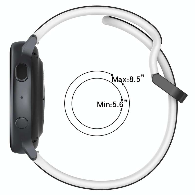For Garmin Forerunner 265 22mm Convex Loop Two-Color Silicone Watch Band(Orange+Black)