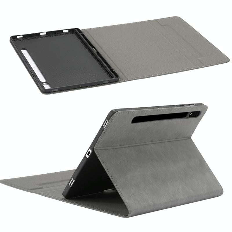 For Samsung S8+/S7 FE/S7+ GM 12.4 inch Adjustable Tablet Waterproof Anti-drop Protective Cover(Gray)