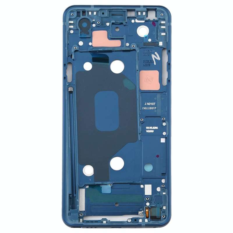 Front Housing LCD Frame Bezel Plate for LG Q Stylo 4 Q710 Q710MS Q710CS (Blue)