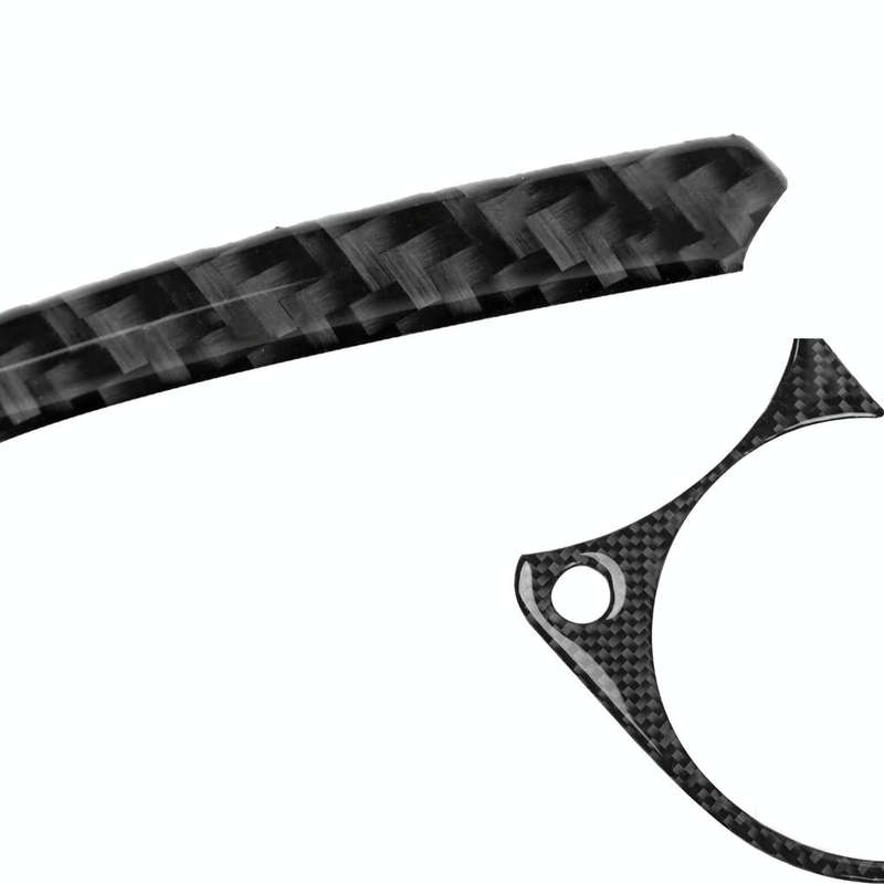 5 in 1 Car Carbon Fiber Speed Dashboard Decorative Sticker for Nissan 370Z Z34 2009-, Left and Ri...