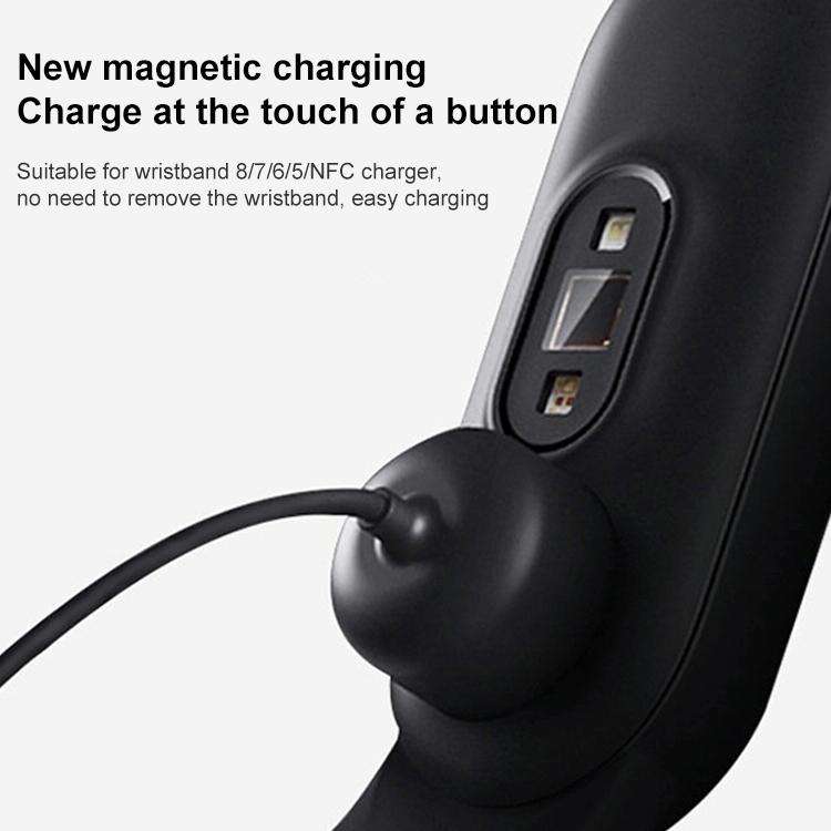 For Xiaomi Mi Band 5 / 6 / 7 USB Port Magnetic Attraction Charging Cable