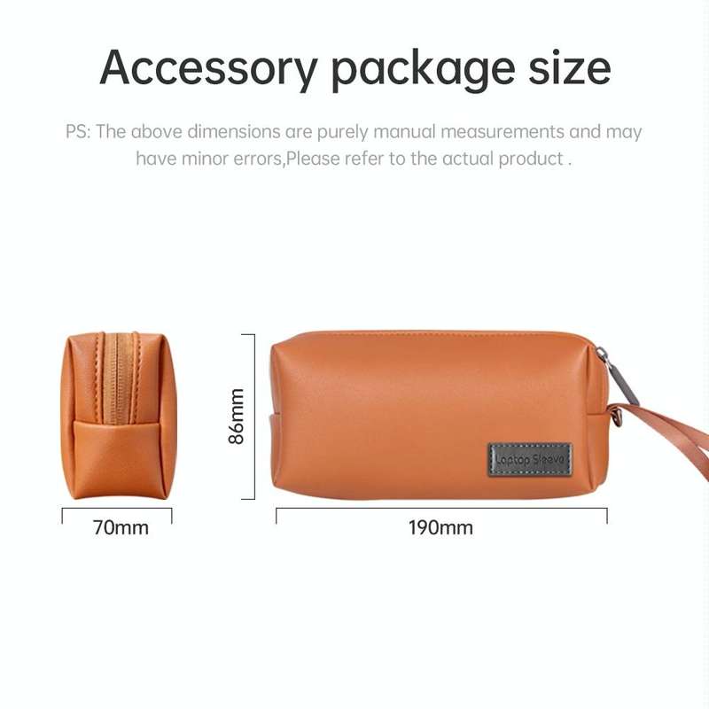 Waterproof PU Laptop Bag Inner Bag with Power Pack, Size:13 / 14 inch(Rose Gold)