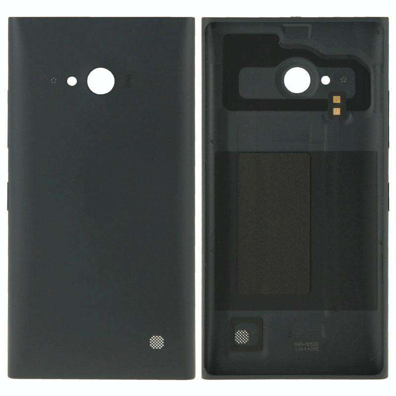 Solid Color Plastic Battery  Back Cover for Nokia Lumia 730(Black)