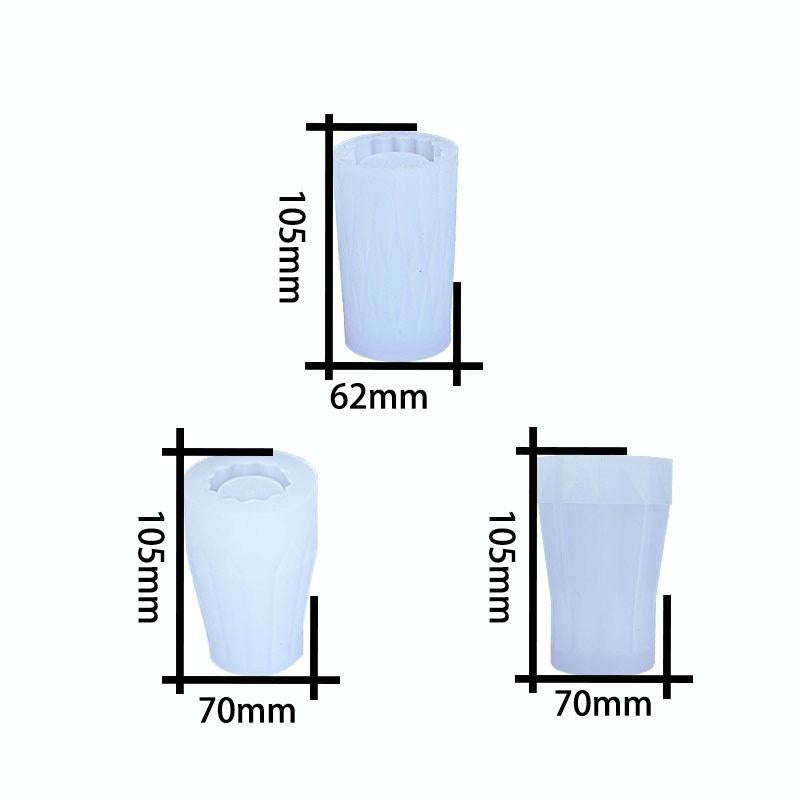 D720 Drop Plastic Mold Vase Silicone Mold(01)