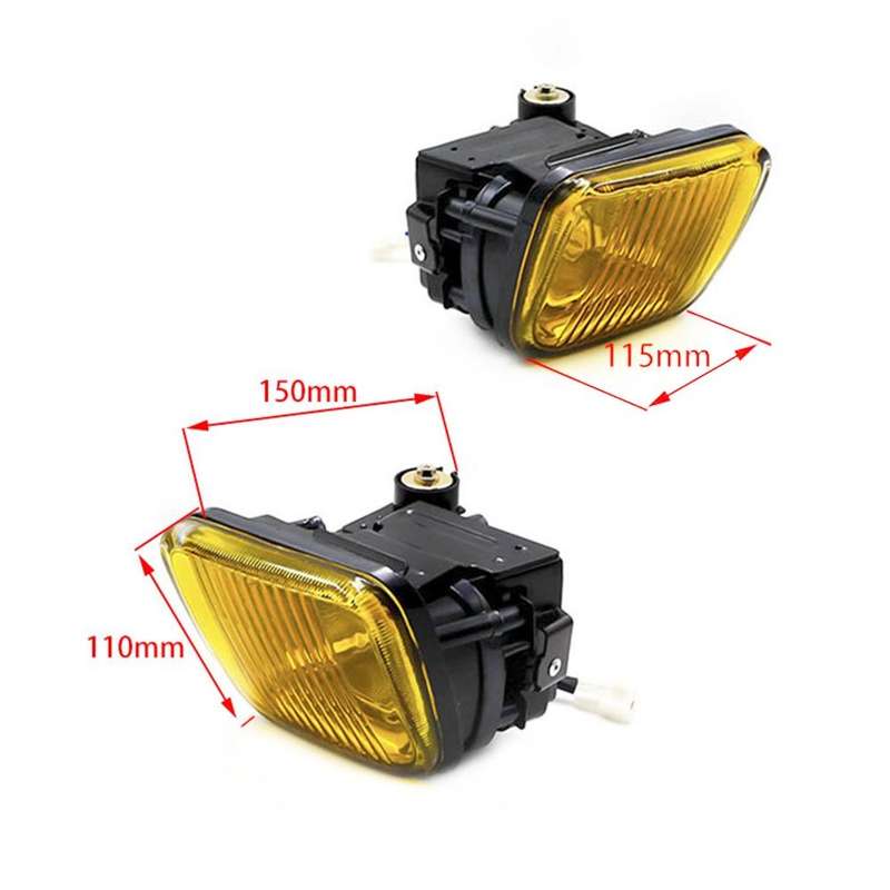 1 Pair Car Modified Front Fog Light for Honda Civic 1996-1998 (Yellow Light)