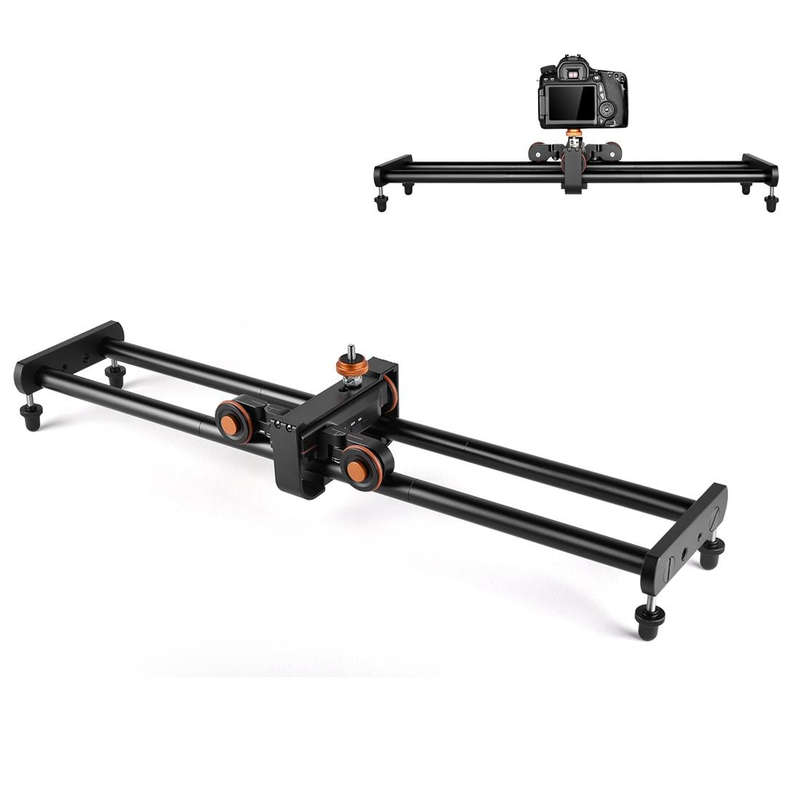 YELANGU YLG0119A 60cm Splicing Slide Rail Track + Trolley Rail Buckle for SLR Cameras / Video Cam...