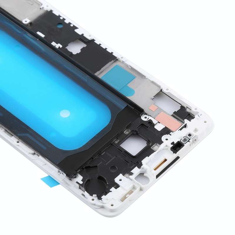 For Galaxy C9 Pro Front Housing LCD Frame Bezel (White)