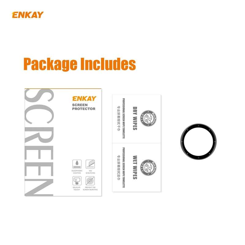 For Garmin Venu 2S / Vivoactive 4S 40mm ENKAY Hat-Prince 3D Full Screen Soft PC Edge + PMMA HD Sc...