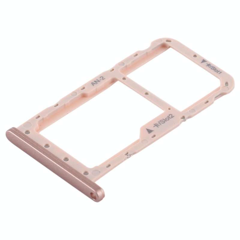 SIM Card Tray + SIM Card Tray / Micro SD Card for Huawei P20 Lite / Nova 3e (Pink)