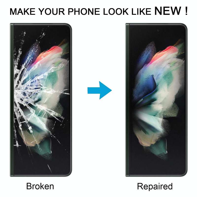 For Samsung Galaxy Z Fold3 SM-F926B/W22 LCD Secondary Screen Outer Glass Lens with OCA Optically ...
