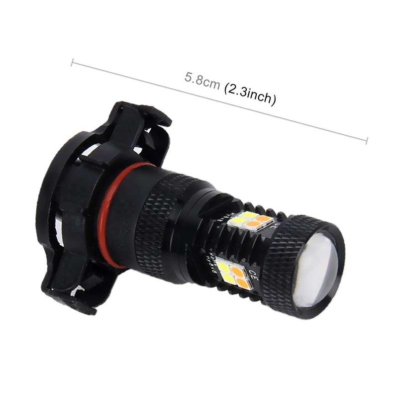 2 PCS Super Bright H16(EU) DC 12V 5W 350LM Auto Car Fog Light with 16 SMD-3030 LED Bulbs Lamp, Wh...