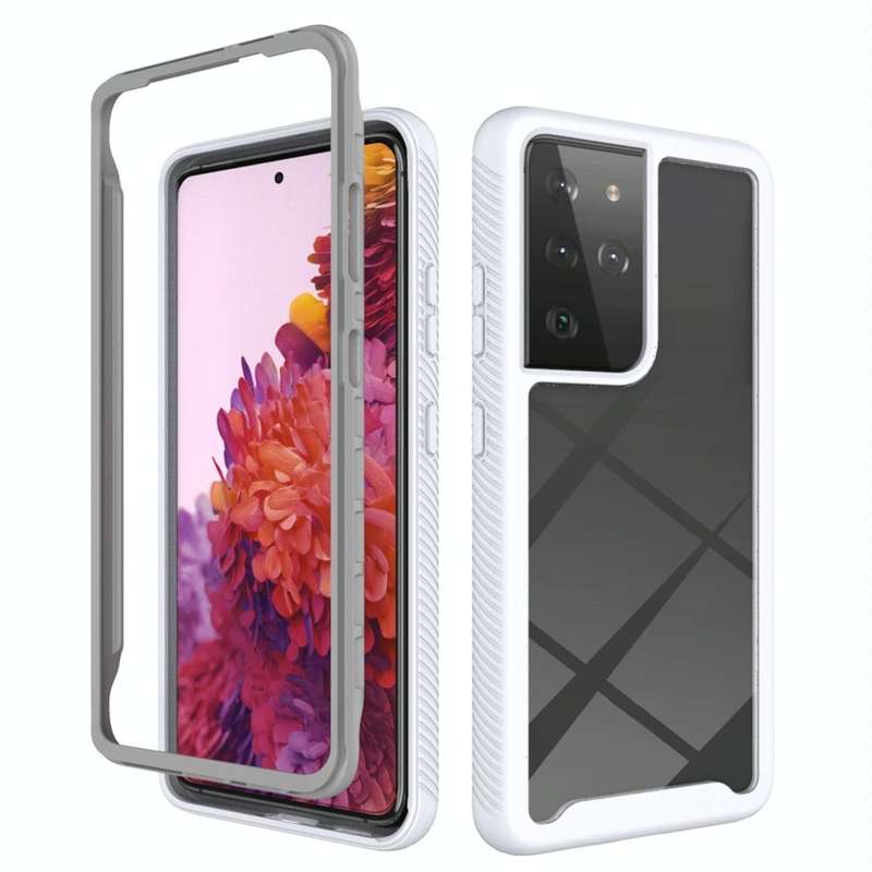 For Samsung Galaxy S21 Ultra 5G Starry Sky Solid Color Series Shockproof PC + TPU Protective Case...
