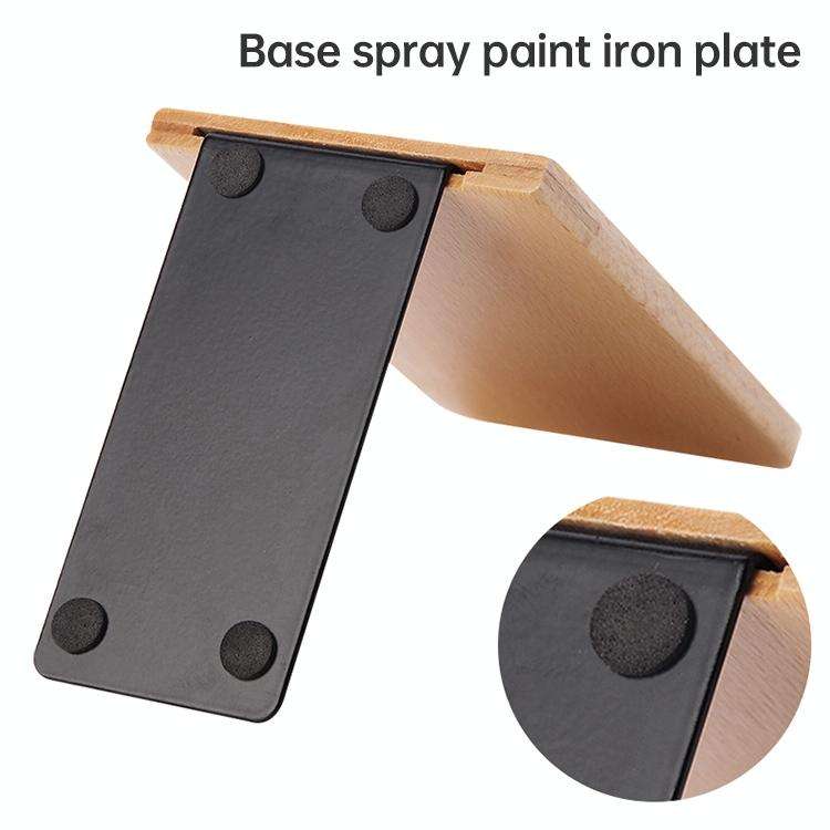 Anti-skid Bookends Shelf Holder Book Nature Wood Stand(Round)