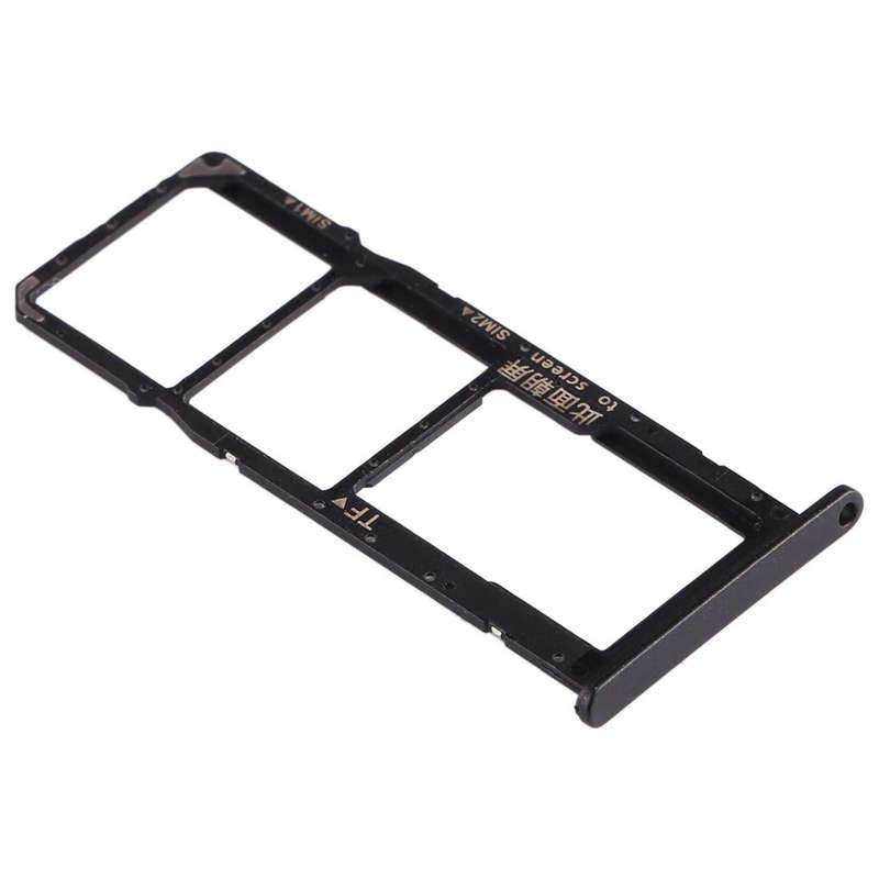 SIM Card Tray + SIM Card Tray + Micro SD Card Tray for Huawei Enjoy 10e / Honor Play 9A (Black)