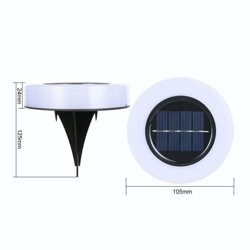 Solar Garden Waterproof Outdoor Fog Buried Lamp Stair Decoration(White Light)