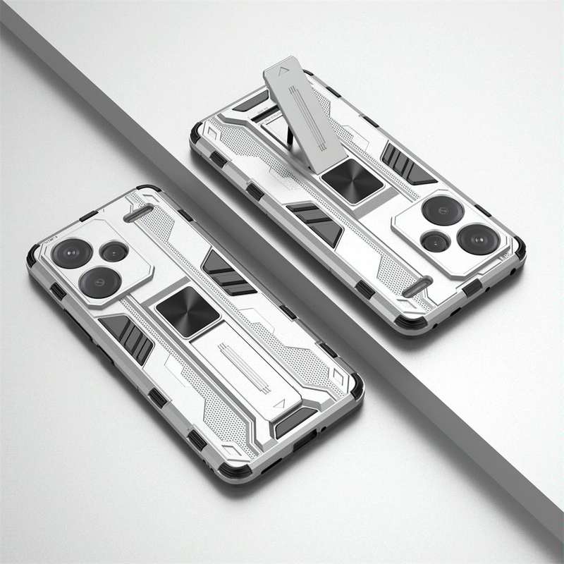For Redmi Note 13 Pro+ Supersonic Armor PC Hybrid TPU Phone Case(Silver)