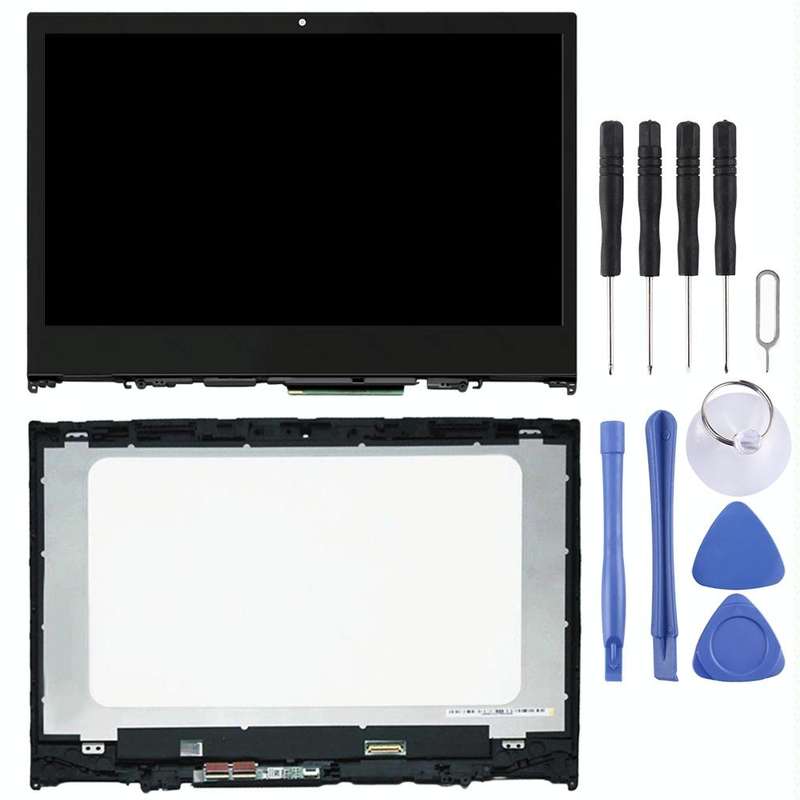 1920 x 1080px OEM LCD Screen for Lenovo Yoga 520-14IKB Digitizer Full Assembly With Frame (Black)