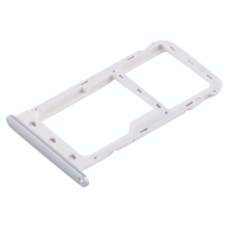 SIM Card Tray + SIM Card Tray / Micro SD Card for Huawei Enjoy 7 (Silver)
