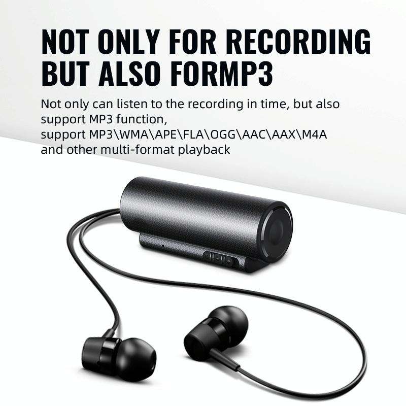 Q76 Smart HD Noise Reduction Voice Control Strong Magnetic Recording Pen, Capacity:8GB(Black)
