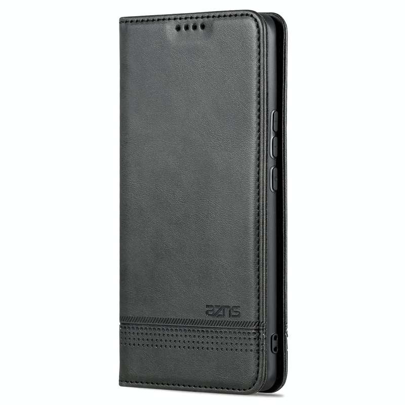 For Huawei nova 10 Pro AZNS Magnetic Calf Texture Flip Leather Phone Case(Black)