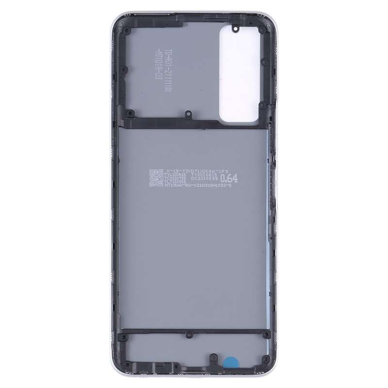 For vivo Y53s 5G Battery Back Cover with Middle Frame (Silver)