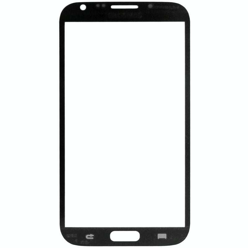 For Samsung Galaxy Note II / N7100 10pcs Front Screen Outer Glass Lens (Blue)