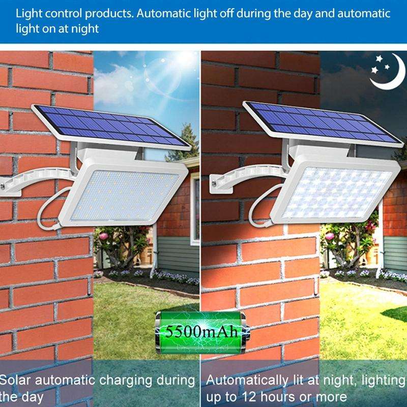 48 LED Detachable Solar Light IP65 Waterproof Outdoor Courtyard LED Street Lamp, Light Color:Warm...