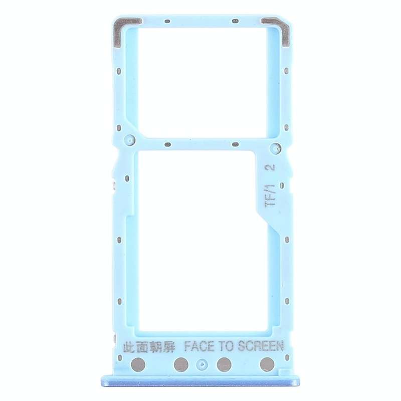 SIM Card Tray + SIM Card Tray / Micro SD Card Tray for Xiaomi Redmi 6 / Redmi 6A(Blue)