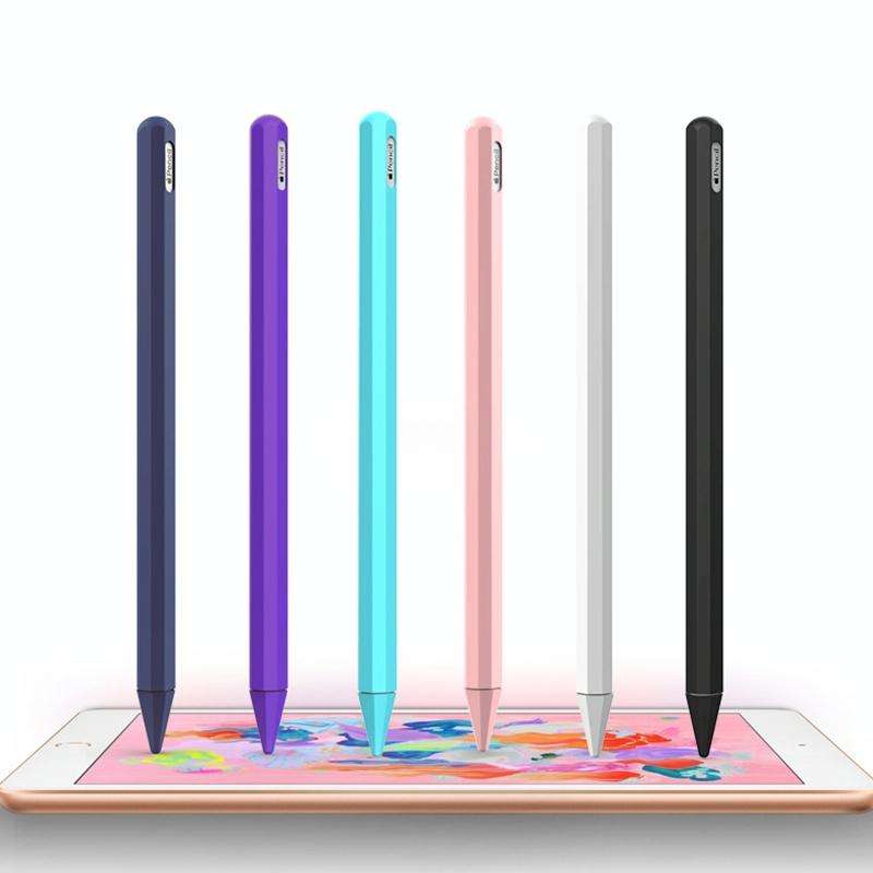 Stylus Pen Silica Gel Protective Case for Apple Pencil 2 (Mint Green)