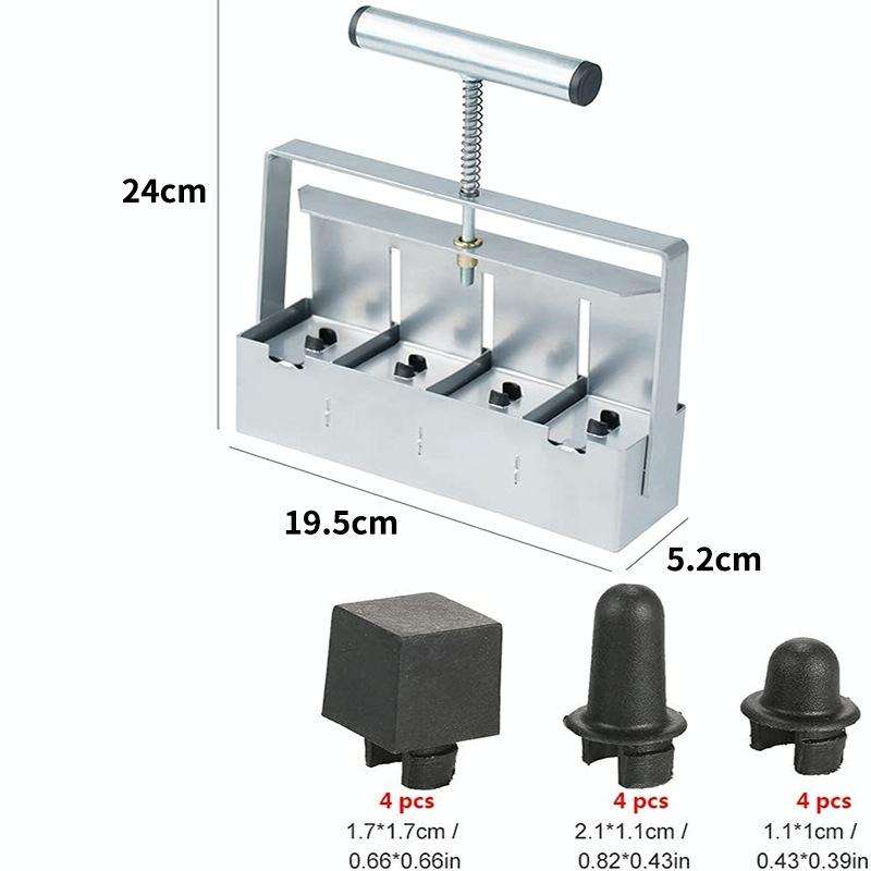 Handheld Seedling Soil Blocker Makes Four 2 by 2 Inches Soil Blocks for Garden Prep(Square)