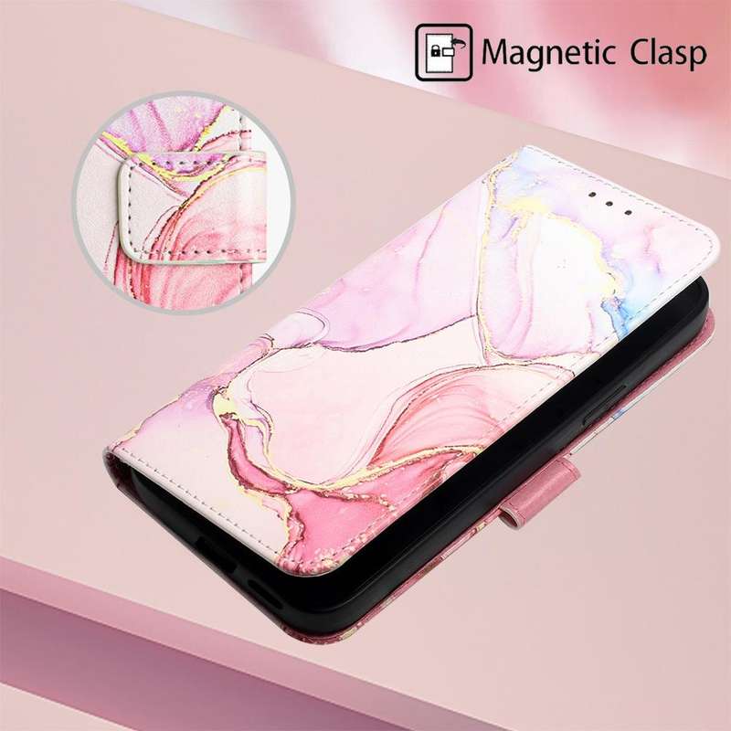 For OPPO Reno8 Pro+ PT003 Marble Pattern Flip Leather Phone Case(LS005)