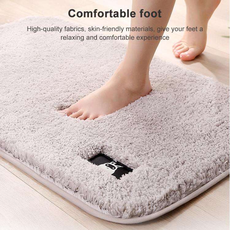 Bathroom Toilet Absorbent Bath Mat Carpet Bedroom Non-slip Foot Pad, Size:60x90cm(Gray)