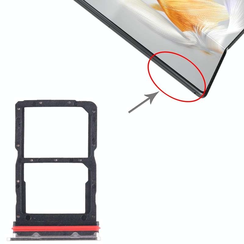 For Huawei Mate X3 SIM + SIM Card Tray (Silver)