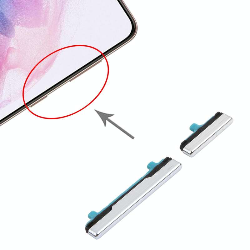 For Samsung Galaxy S21+ 5G Power Button and Volume Control Button(Silver)