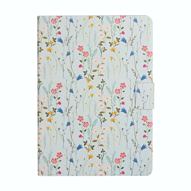 For Samsung Galaxy Tab A9 Flower Pattern Horizontal Flip PU Tablet Case with Sleep / Wake-up Func...