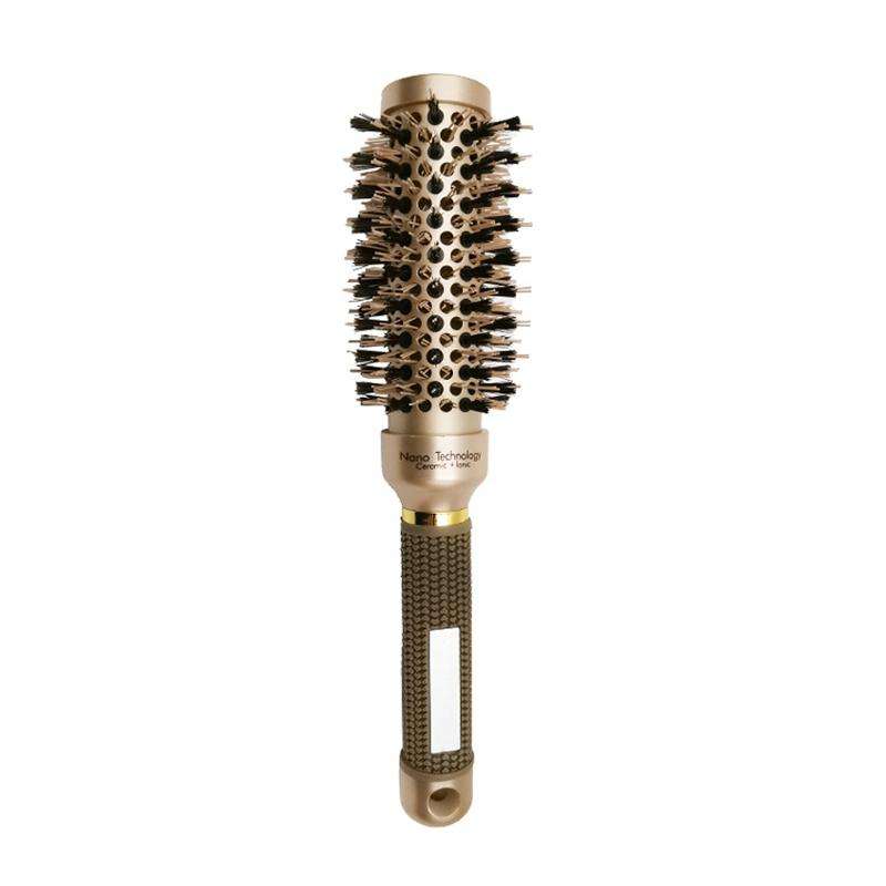 High Temperature Resistant Ceramic Bristles Roller Comb Nylon Needle Cylinder Curling Comb, Colou...