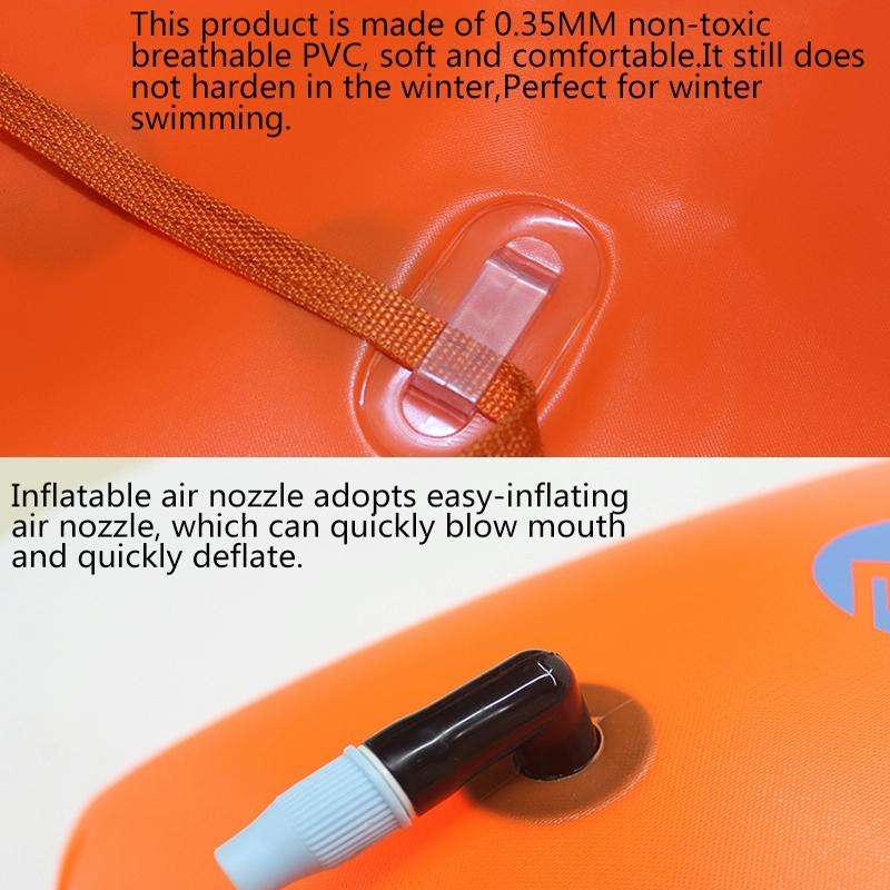 MARJAQE MR802 20L Swimming Inflatable Drift Bag Portable Outdoor Waterproof Storage Bag(Vibrant O...