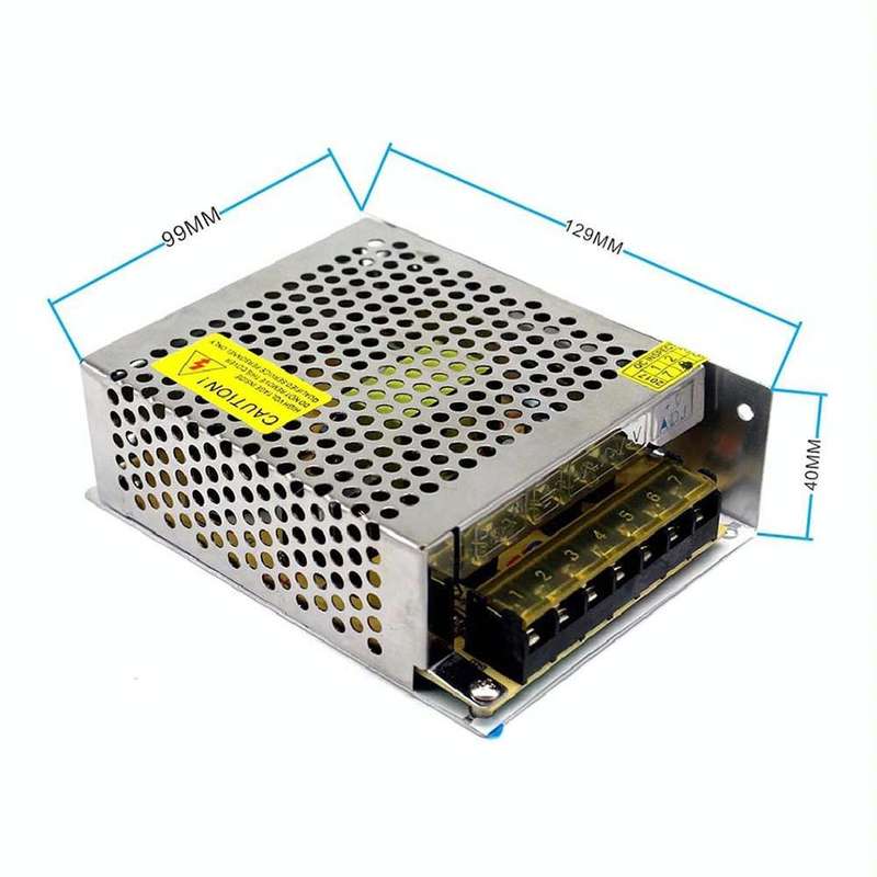 S-120-24 DC24V 5A 120W LED Regulated Switching Power Supply, Size: 129 x 99 x 40mm