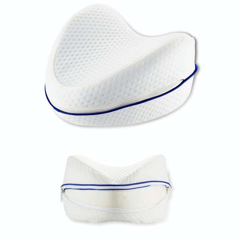 Body Memory Cotton Leg Pillow Sleeping Orthopedic Sciatica Back Hip Joint for Pain Relief(White I...