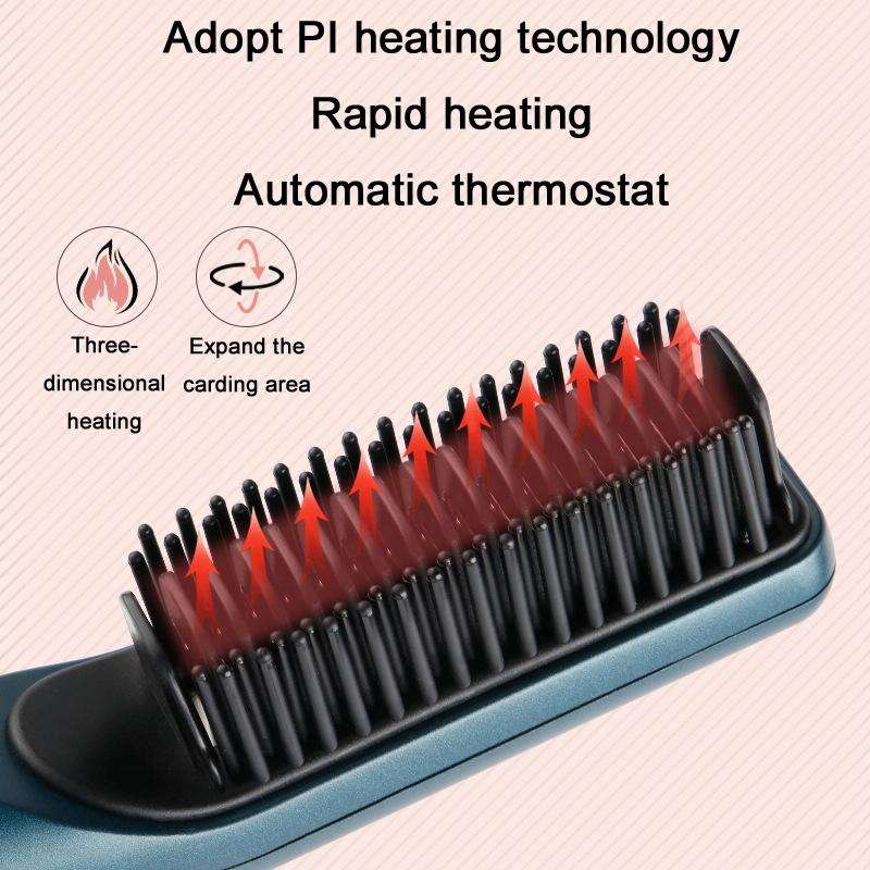 2 In 1 Curling And Straightening Dual-Use Mini Multi-Function Hair Straightener, Colour : White